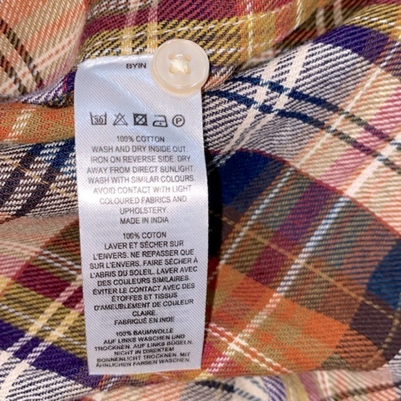 French Connection plaid shirt size medium - Picture 8 of 9